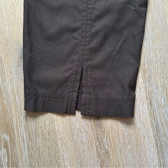 Laura Petites Chocolate Brown Capri Pants - Size 14 - Picture 4 of 9